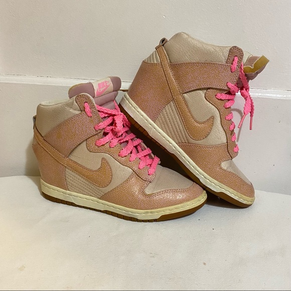 Nike Dunk Sky Hi Vintage Hidden Wedge Sneakers 7.5 EUC As is. See images - Picture 8 of 14